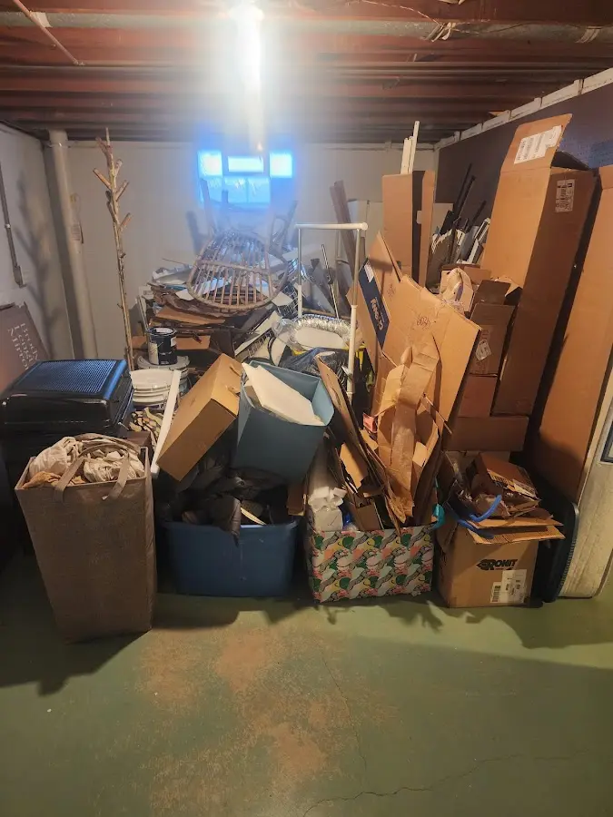 Roll-off dumpster container at job site for Concrete Dumpster Rental in Winnsboro